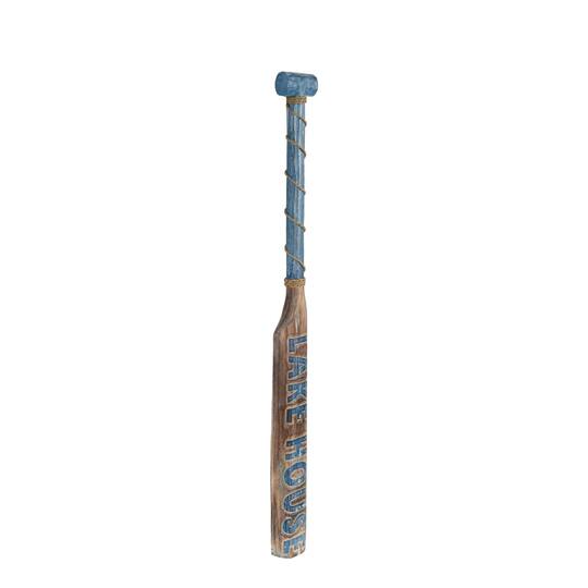 48" Blue Wood Paddle Home Wall Décor